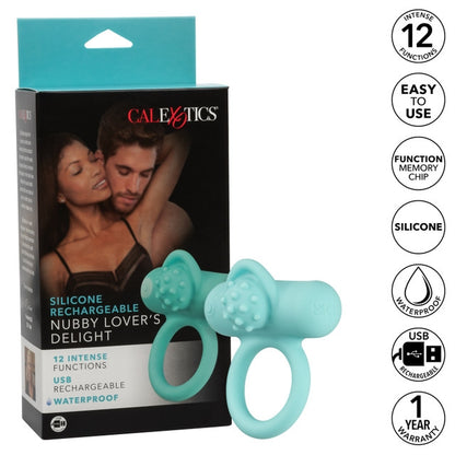 Couple's Enhancers Silicone Rechargeable Nubby Lover’s Delight