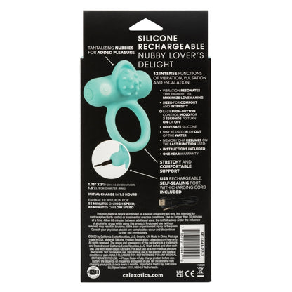 Couple's Enhancers Silicone Rechargeable Nubby Lover’s Delight