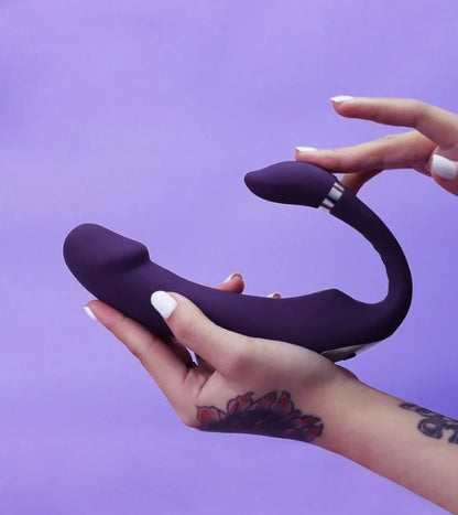 C Shape Double-Ended Dildo Vibrator