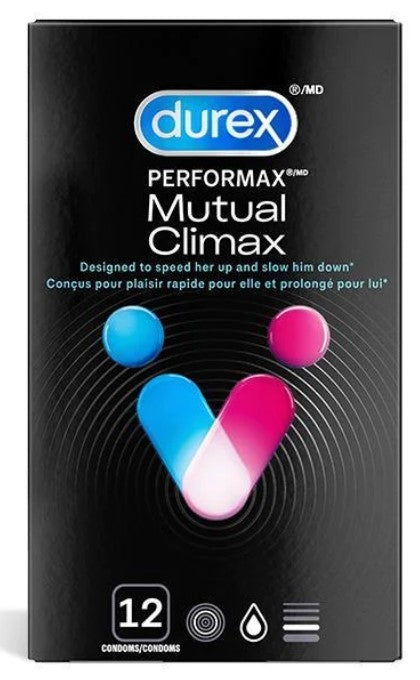 Durex Performax Mutual Climax Lubricated Condoms 12-Pack