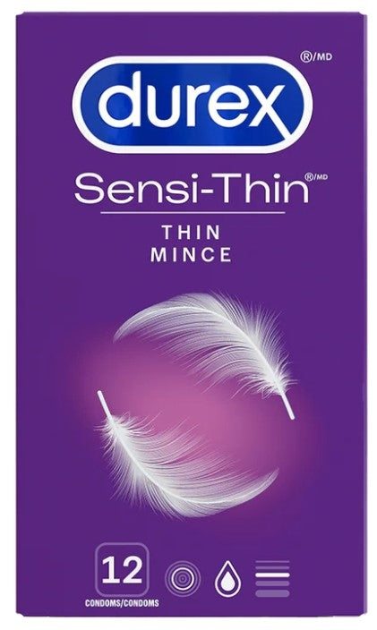 Durex Sensi-Thin Lubricated Condoms 12-Pack