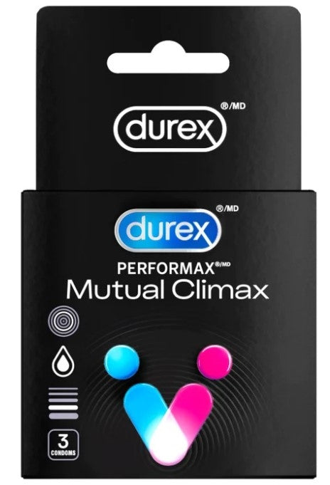 Durex Performax Mutual Climax Lubricated Condoms 3-Pack