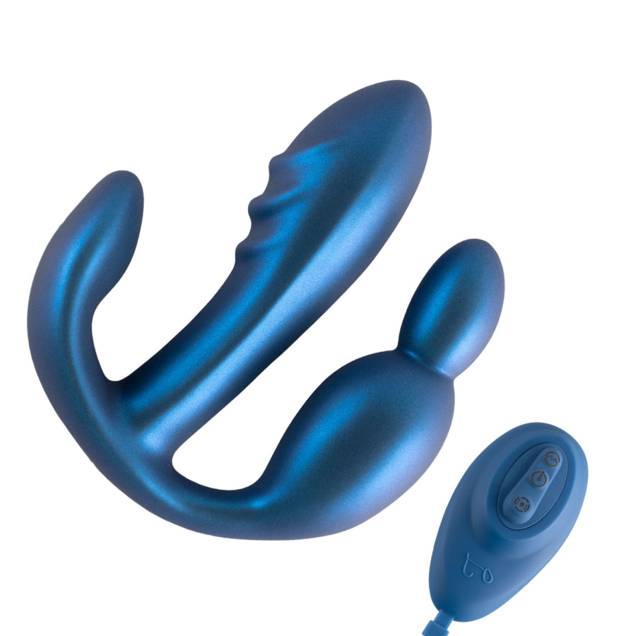 Wearable Anal Vibrator Metallic Color