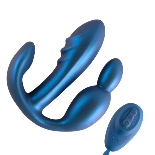 Wearable Anal Vibrator Metallic Color