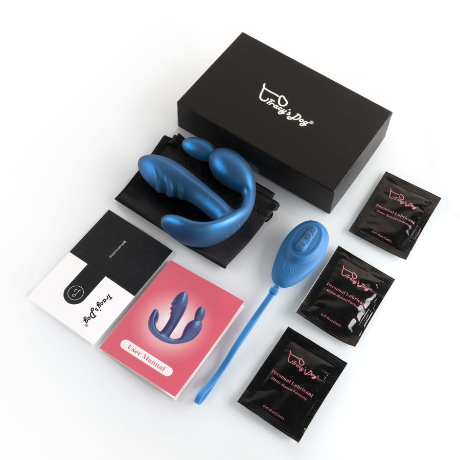 Wearable Anal Vibrator Metallic Color
