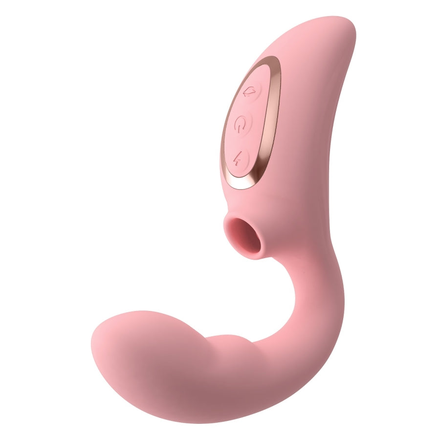 2 in 1 Sucking Vibrator Gamma Pink
