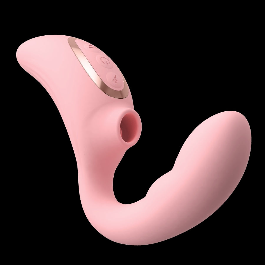 2 in 1 Sucking Vibrator Gamma Pink