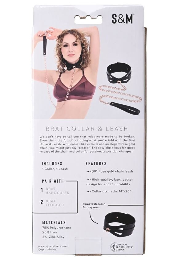 Sportsheets - S&M Brat Collar & Leash