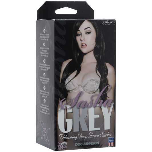Signature Strokers - Sasha Grey - ULTRASKYN Vibrating Deep Throat Sucker