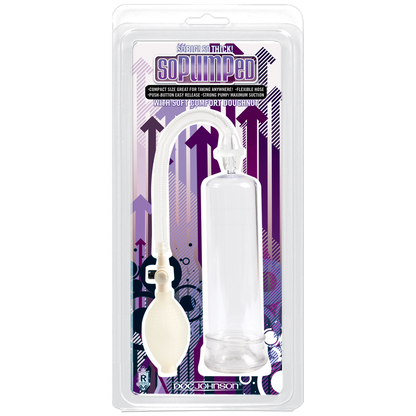 So Pumped - Penis Pump - With Soft Comfort Doughnut - Clear