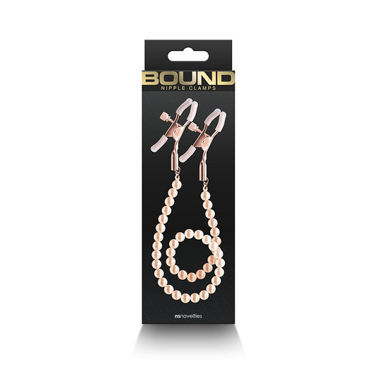 NS - Bound - Nipple Clamps - DC1 - Rose Gold