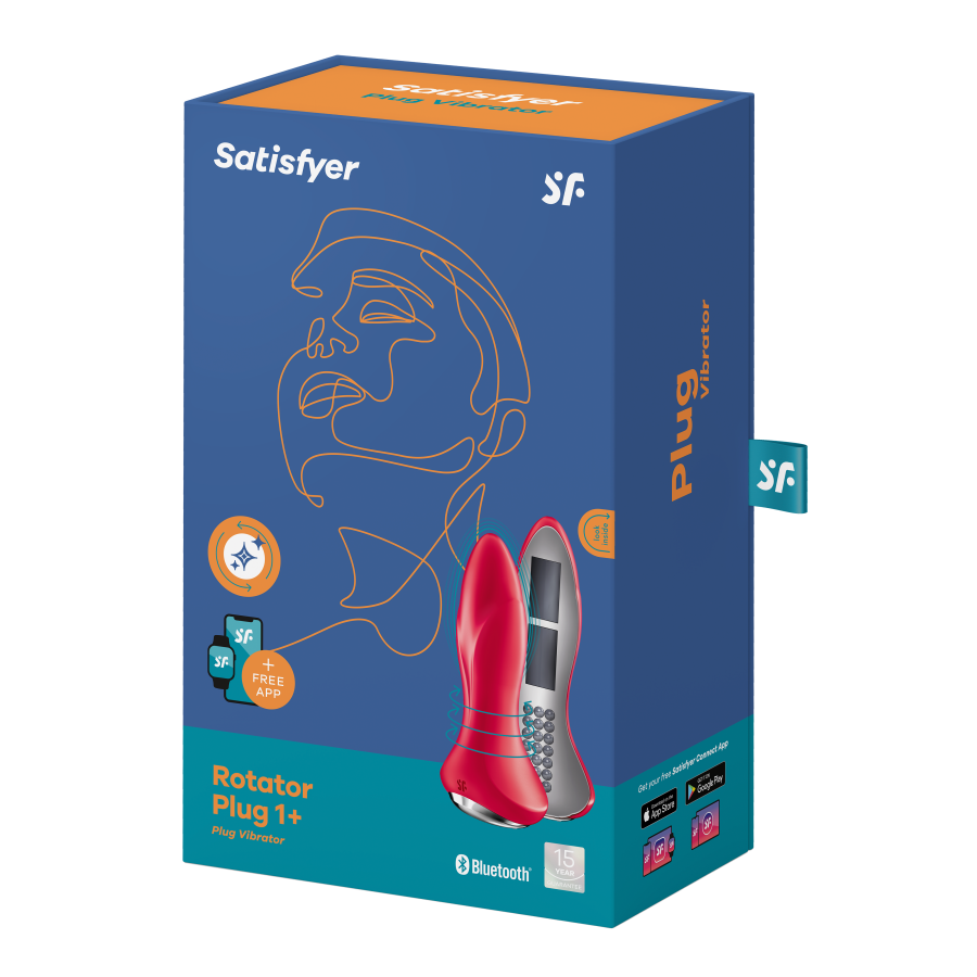 Satisfyer Rotator Plug 1+ Red