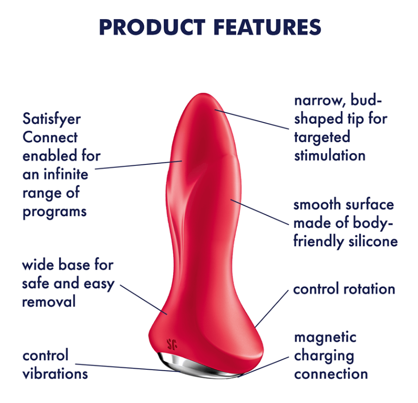 Satisfyer Rotator Plug 1+ Red