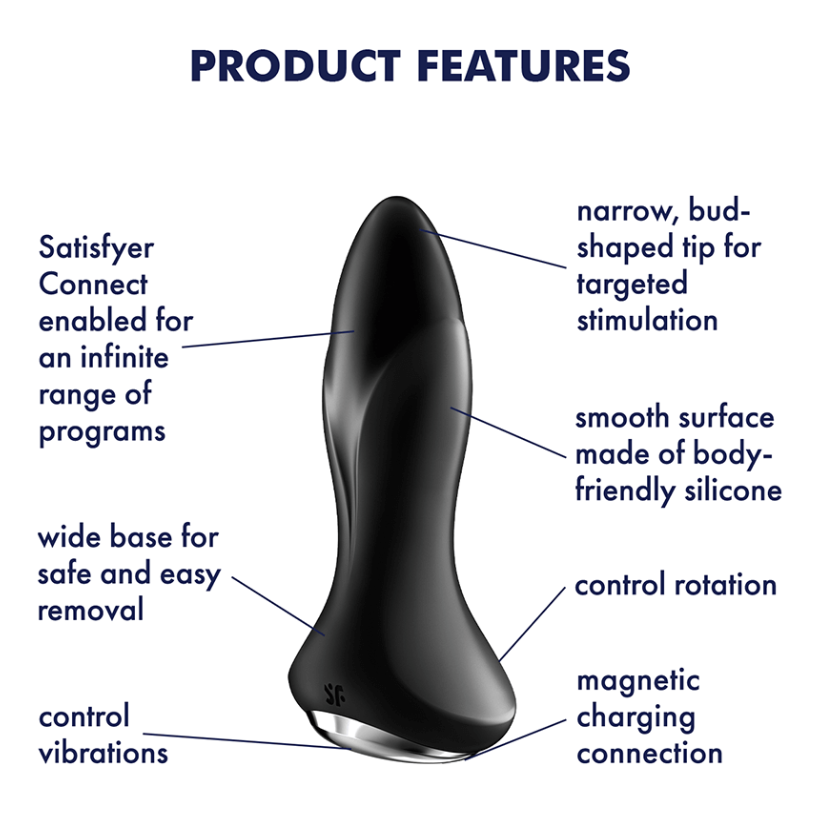 Satisfyer Rotator Plug 1+ Black
