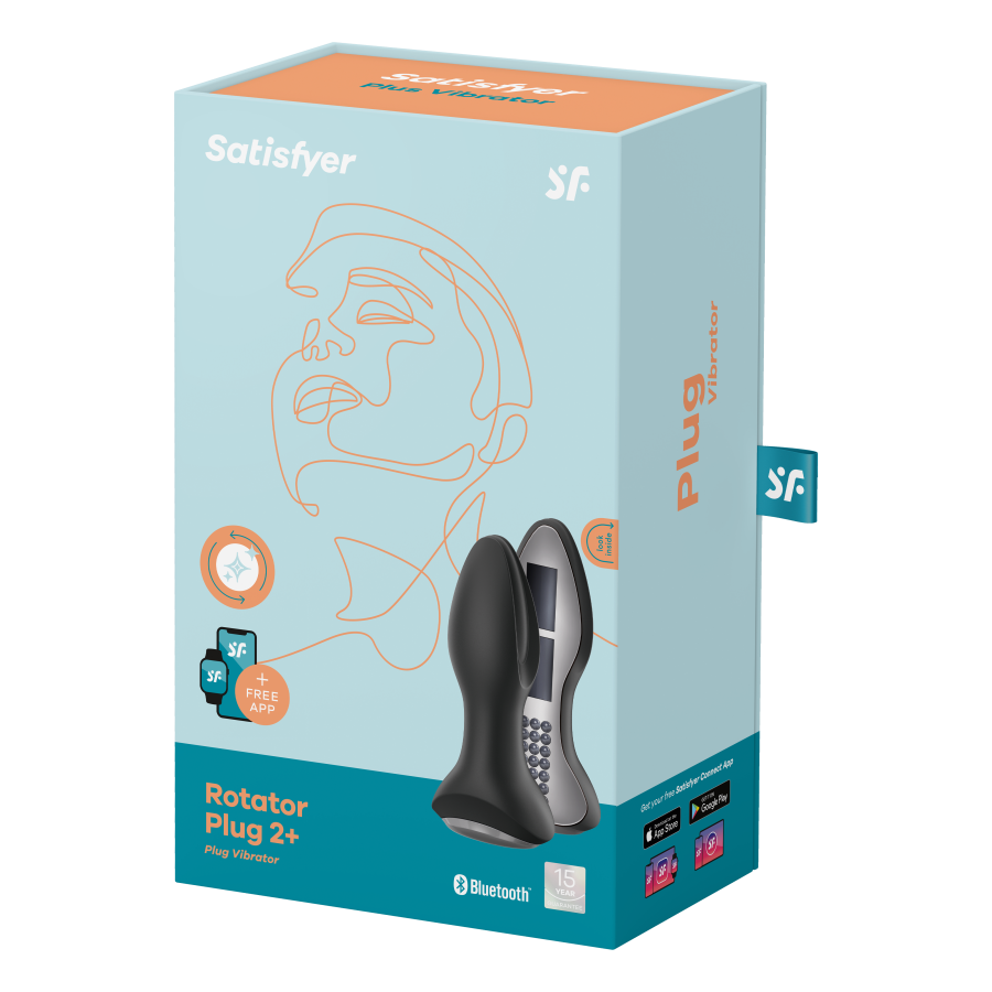 Satisfyer Rotator Plug 2+ Black