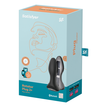Satisfyer Rotator Plug 2+ Black