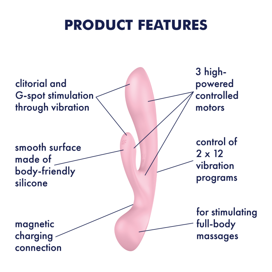 Satisfyer Triple Oh Pink