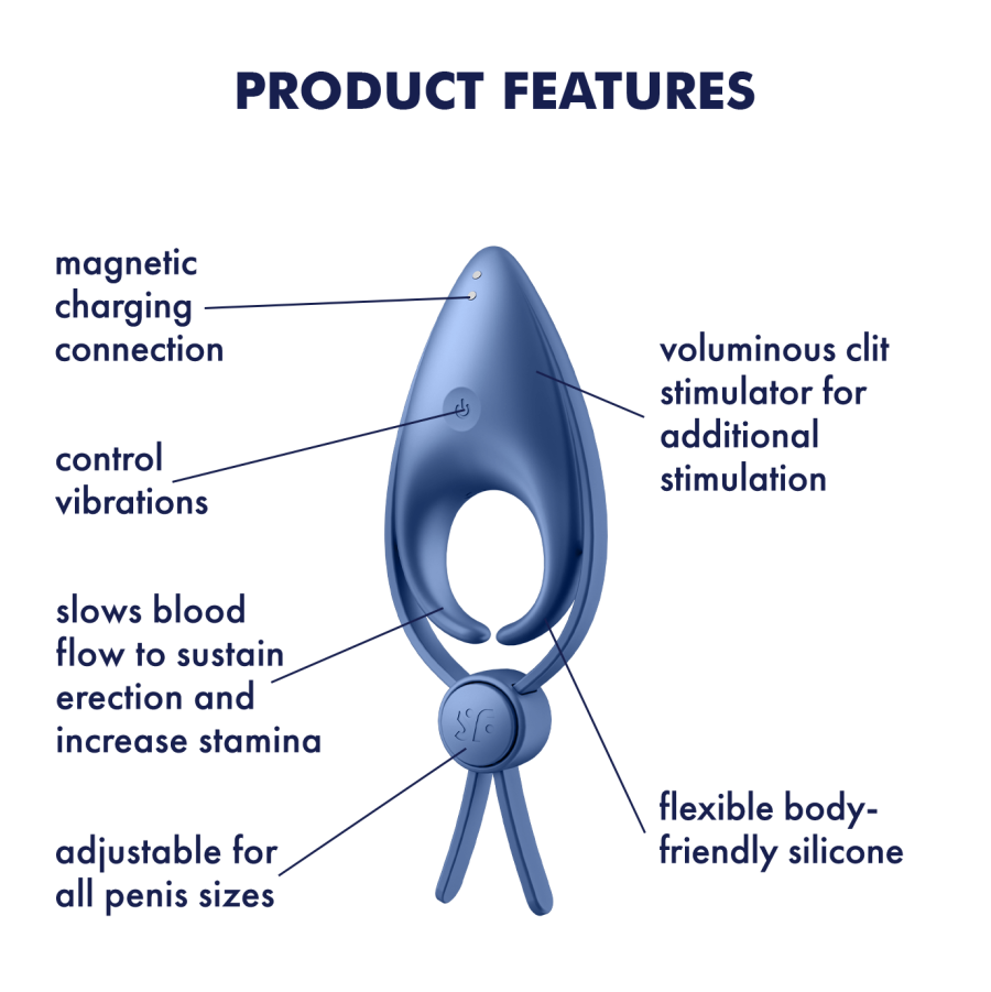 Satisfyer Sniper Blue Grey