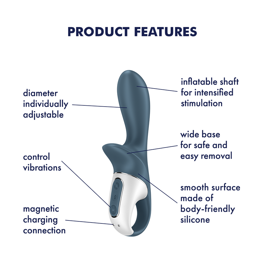 Satisfyer Air Pump Booty 2 Dark Grey