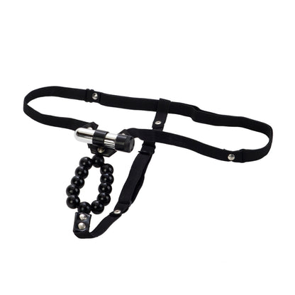 Lover's Thong with Stroker Beads Vibrating