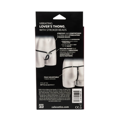 Lover's Thong with Stroker Beads Vibrating
