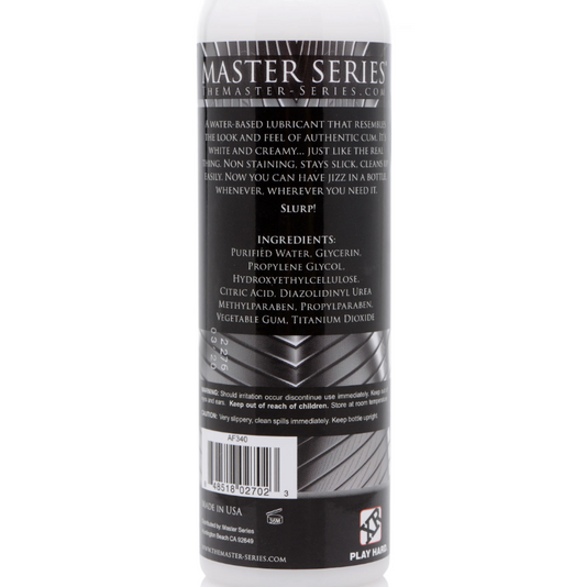 Master Series - Jizz Unscented Water-based Lube 8oz