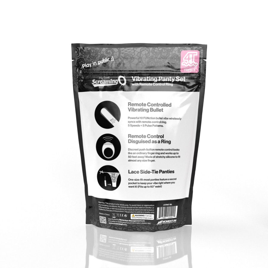 Screaming O - My Secret Screaming O 4T Panty Vibe - Black