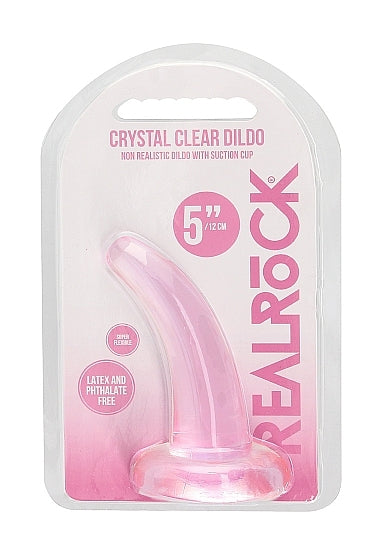 Shots - RealRock - 5"/12cm Non Realistic Dildo With Suction Cup - Pink