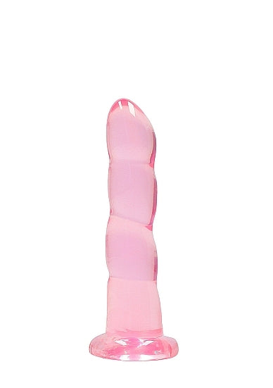 Shots - RealRock - Non Realistic Dildo with Suction Cup - 7''/ 17 cm - Pink