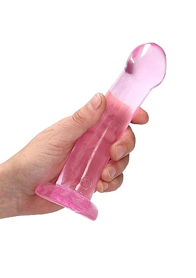 Shots - RealRock - Non Realistic Dildo with Suction Cup - 6,7''/ 17 cm - Pink