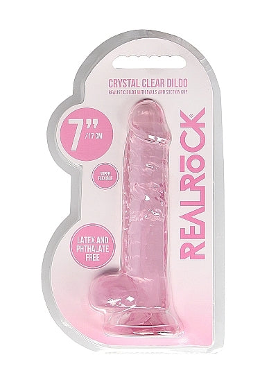 Shots - RealRock - Realistic Dildo with Balls 7"/19cm - Pink