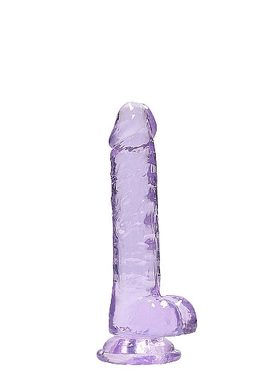 Shots - RealRock - Realistic Dildo with Balls 7"/19cm - Purple