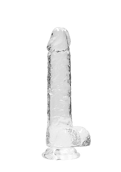 Shots - RealRock - Realistic Dildo with Balls 8"/21cm - Clear