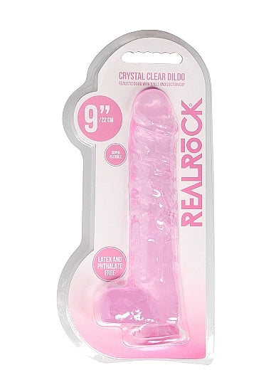Shots - RealRock - Realistic Dildo with Balls 9"/25cm - Pink