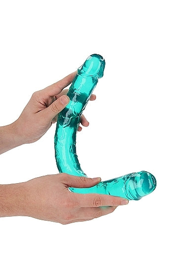 Shots - RealRock - Double Dong - 18''/ 45 cm - Turquoise