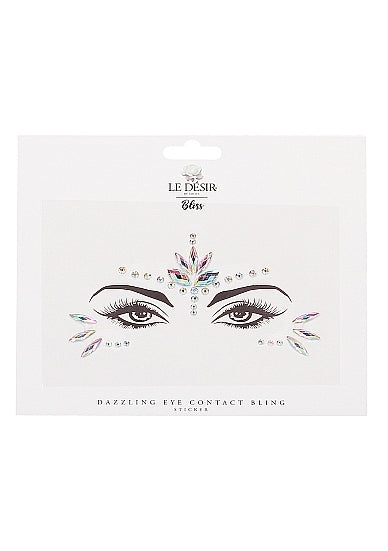 Shots - Dazzling Eye Contact Bling Sticker - Opal