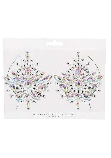 Shots - Dazzling Nipple Bling Sticker - Opal