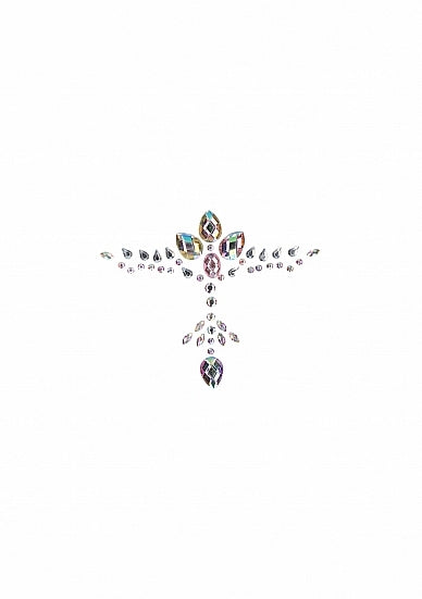 Shots - Dazzling Cleavage Bling Sticker - Opal