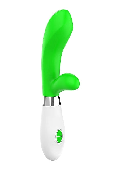 Shots - Achilles Ultra Soft Silicone 10 Speed Dual Motor Vibrator - Green