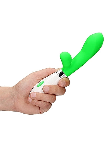 Shots - Achilles Ultra Soft Silicone 10 Speed Dual Motor Vibrator - Green
