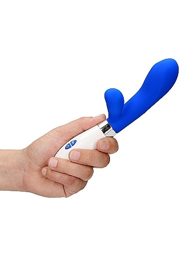 Shots - Achilles Ultra Soft Silicone 10 Speed Dual Motor Vibrator - Royal Blue