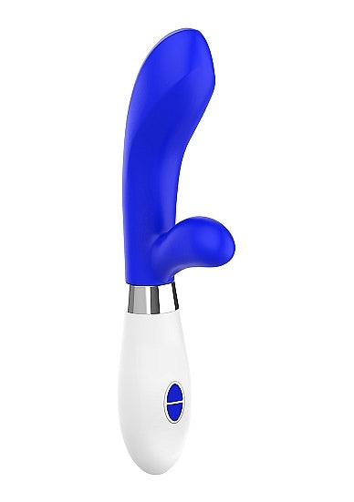Shots - Achilles Ultra Soft Silicone 10 Speed Dual Motor Vibrator - Royal Blue