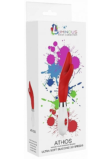 Shots - Athos Ultra Soft Silicone 10 Speed Vibrator - Red