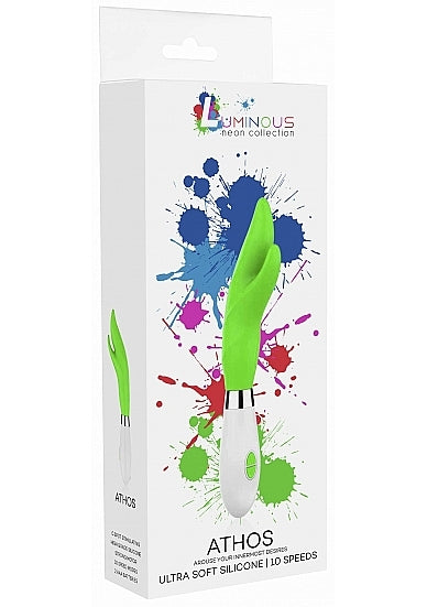 Shots - Athos Ultra Soft Silicone 10 Speed Vibrator - Green