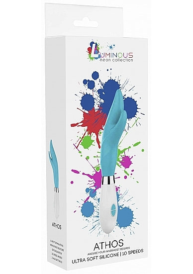 Shots - Athos Ultra Soft Silicone 10 Speed Vibrator - Turquoise