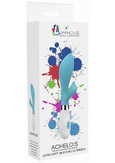 Shots - Achelois Ultra Soft Silicone 10 Speed - Turquoise