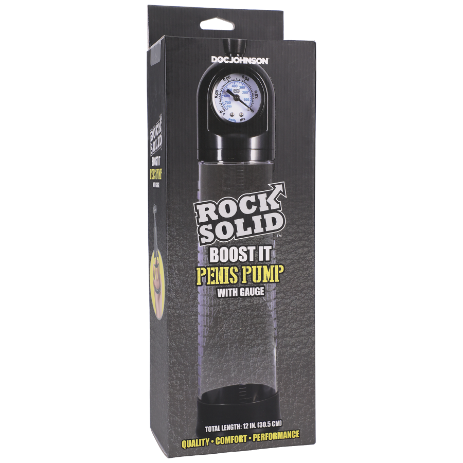 Rock Solid - Boost It Penis Pump with Gauge