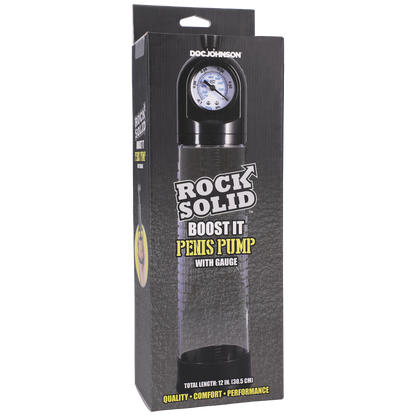 Rock Solid - Boost It Penis Pump with Gauge