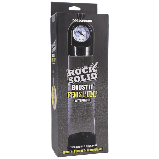 Rock Solid - Boost It Penis Pump with Gauge