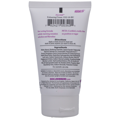 Intimate Enhancements Plump - Enhancing Cream For Men 2oz (Bulk)